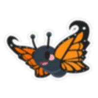 Orange Butterfly Sticker