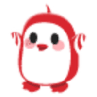 Peppermint Penguin Sticker