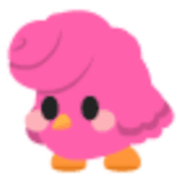 Candyfloss Chick Sticker