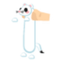 Long Ermine Sticker